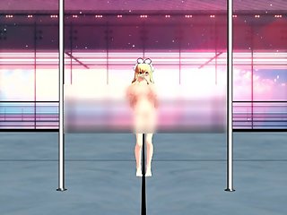 [MMD] Yukari Dances Naked Behind Glass ENF