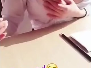 Horny girl nipples popping