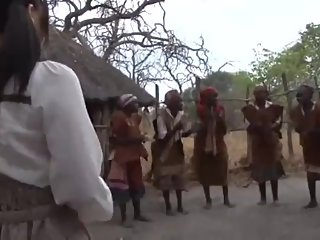 Japanese Girl travels to Africa for vacation