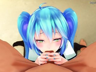 MMD Hatsune Miku blowjob