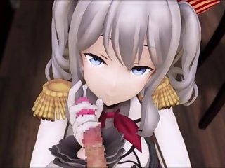 Kashima blowjob - Kancolle MMD -