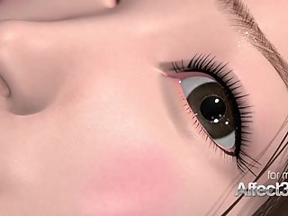 Japanese teen giving a happy morning blowjob in a hd animation