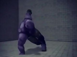 Man gets brutally fucked by thanos finger